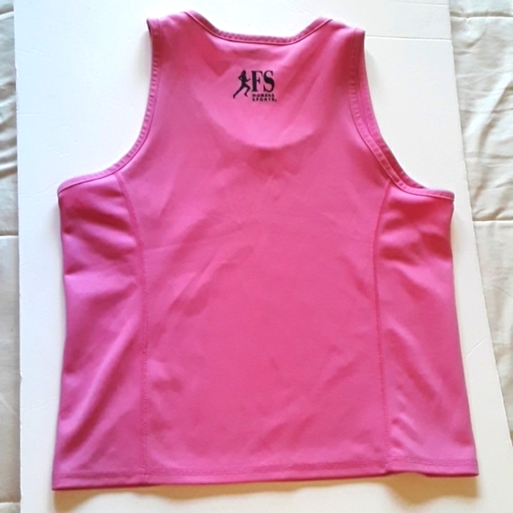 Pink Raspberry Exercise Muscle Tank Top Small